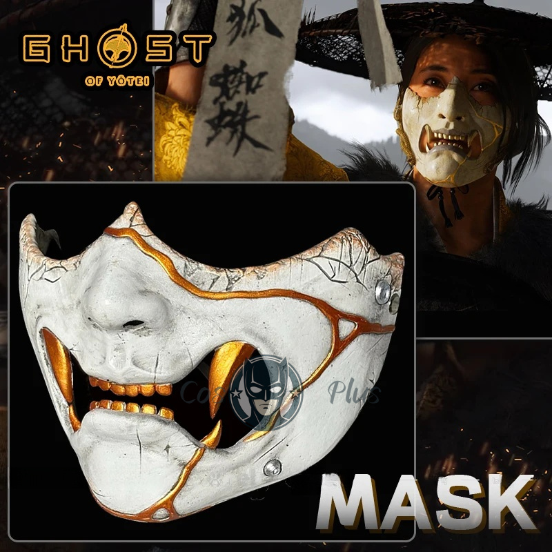Anime Cosplay For Halloween - Game Ghost of Yotei Atsu Mask