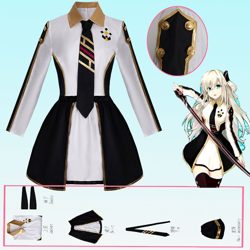 Anime Cosplay For Halloween - Anime Womens Costume Cosplay Suit Sky