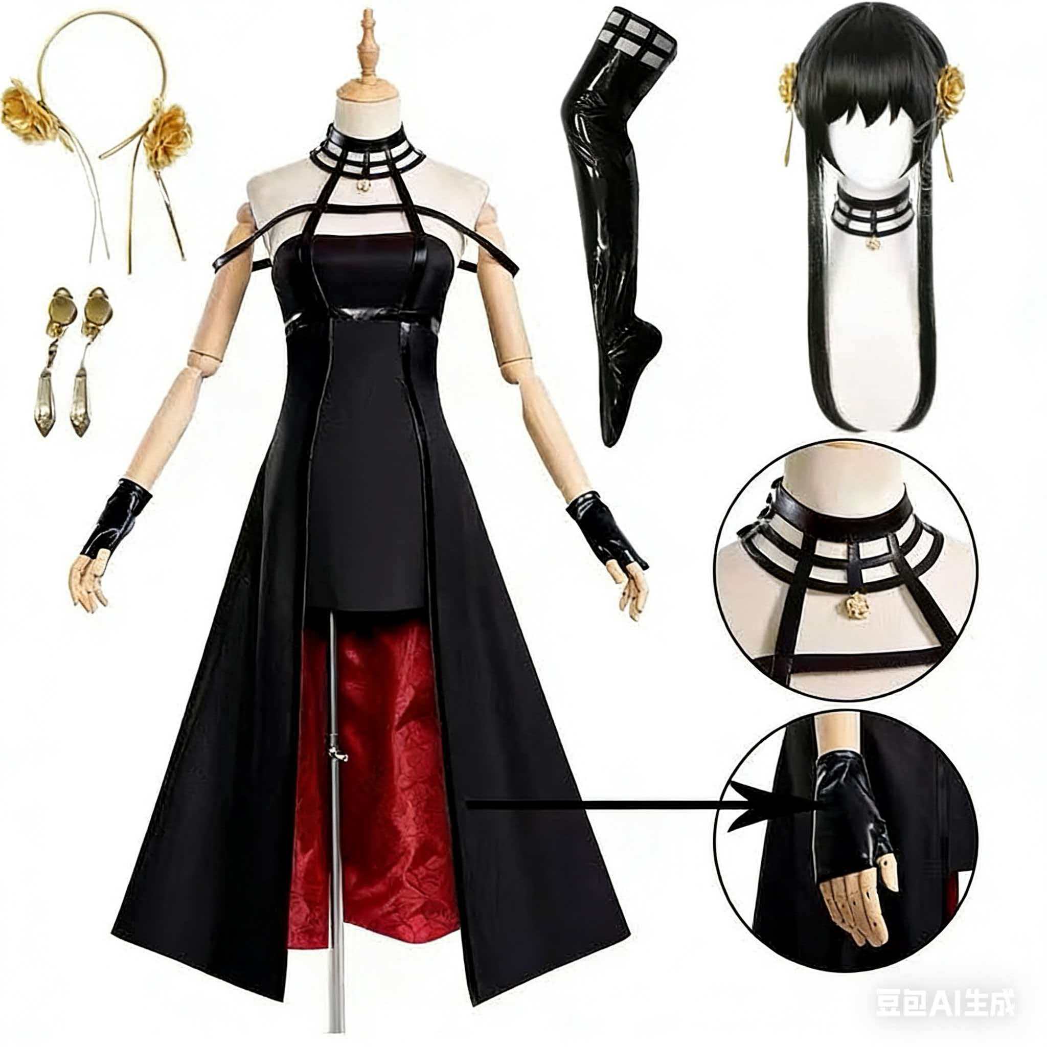 Yor Forger Cosplay costume Hea - Anime Cosplay Yor Forger recension och pris