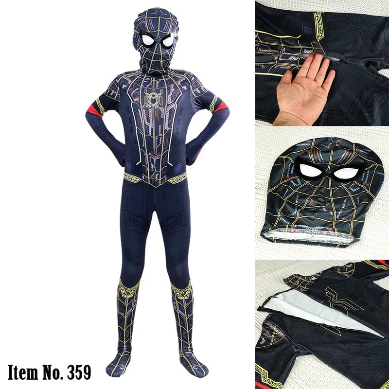 MARVEL Black Spider-man Costum - Anime Cosplay Youtube Shorts recension och pris