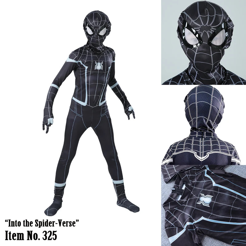 MARVEL Black Spider-man Costum - Anime Cosplay Youtube Shorts recension och pris