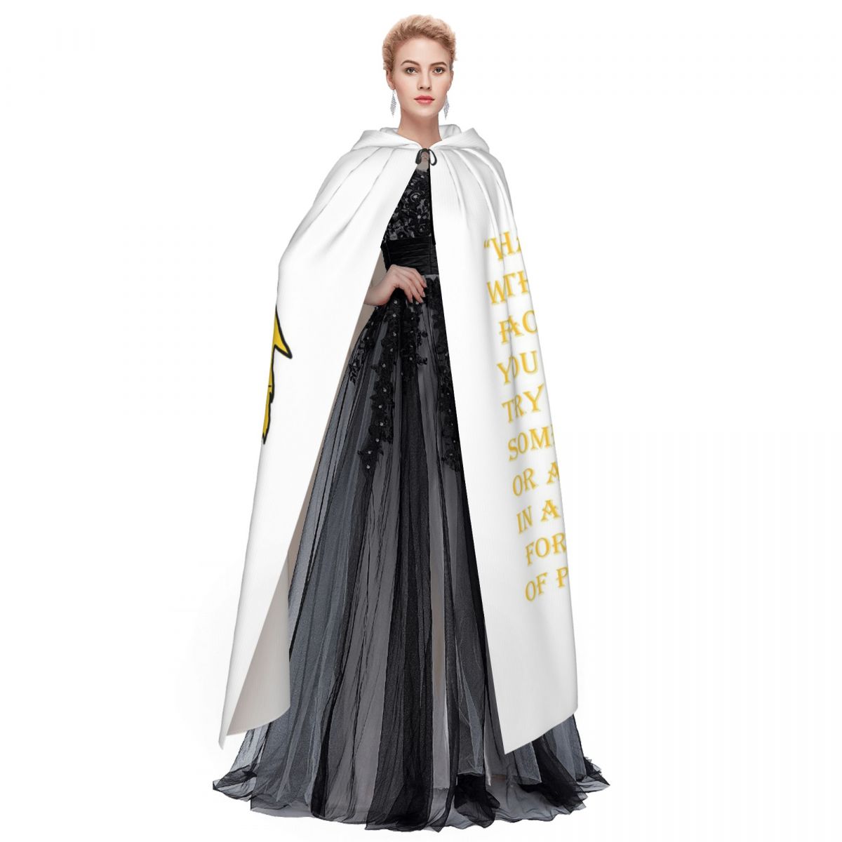 Qibli Quote Long Hooded Cloak  - Anime Cosplay Quotes recension och pris