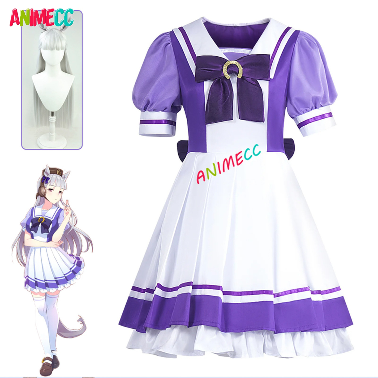 ANIMECC IN STOCK Mejiro McQuee - Anime Cosplay Plus Size recension och pris