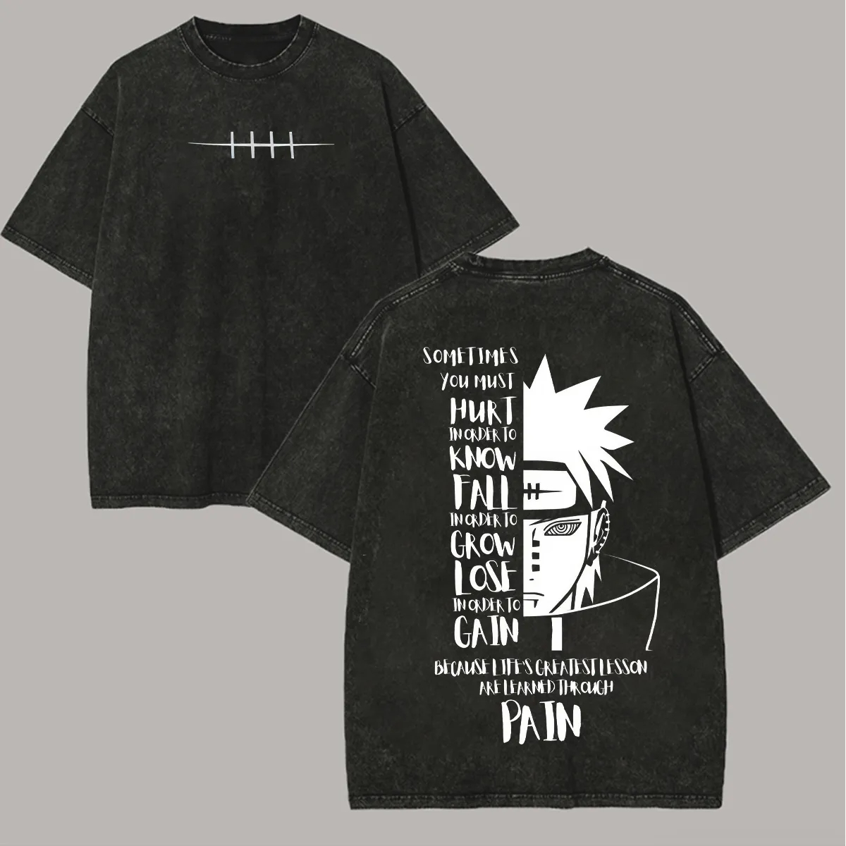 Pain T Shirt Naruto Men Acid W - Anime Cosplay Quotes recension och pris