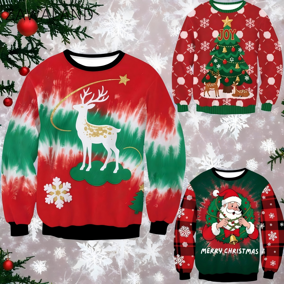 Ugly Christmas Sweatshirt for  - Anime Cosplay For Couples recension och pris