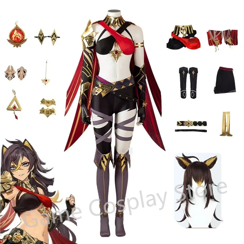 In stock Genshin Impact Dehya  - Anime Cosplay Plus Size recension och pris