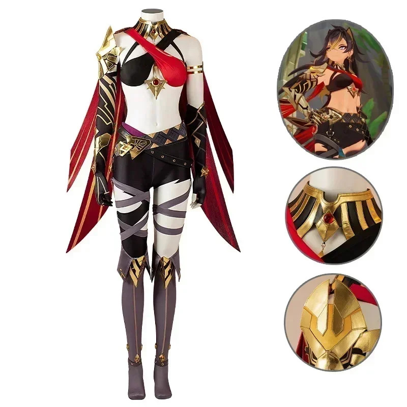 In stock Genshin Impact Dehya  - Anime Cosplay Plus Size recension och pris
