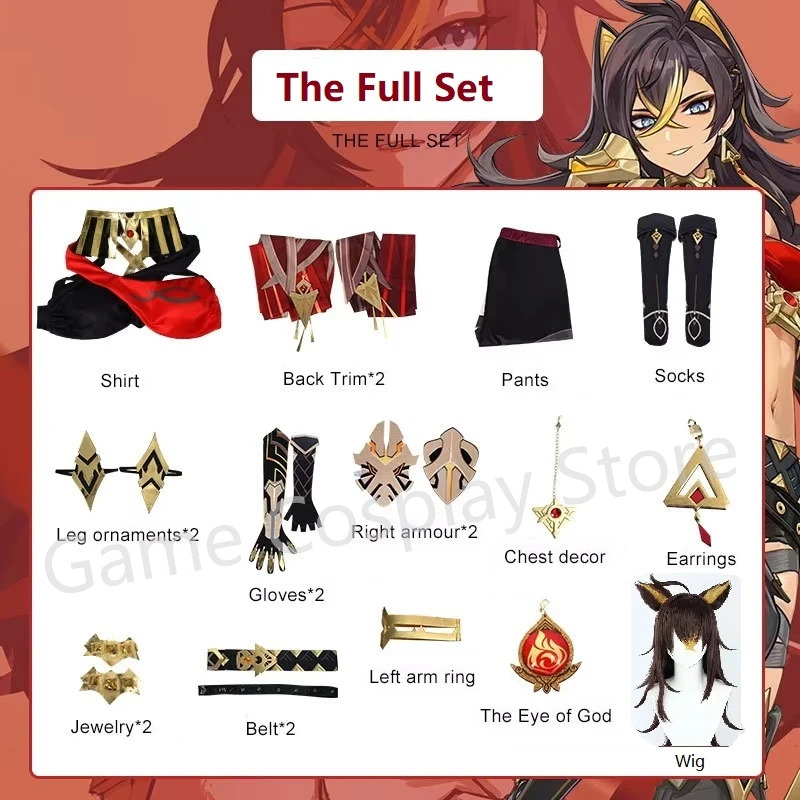 In stock Genshin Impact Dehya  - Anime Cosplay Plus Size recension och pris