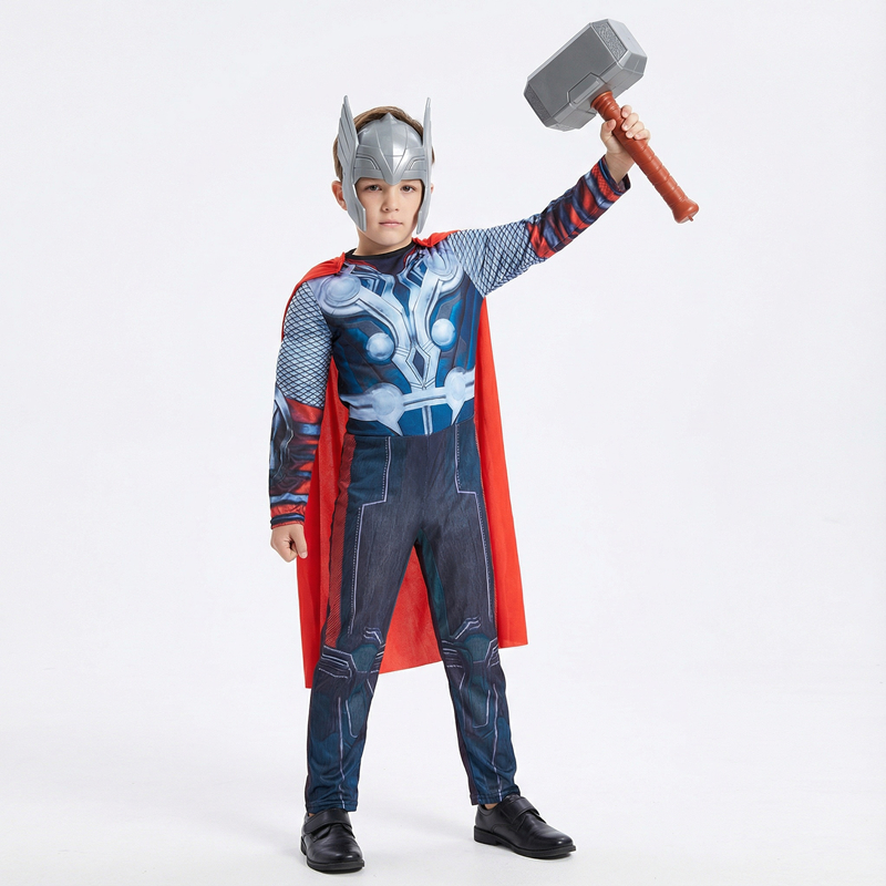 Kids Thor Superhero Cape Costu - Anime Cosplay For Halloween recension och pris