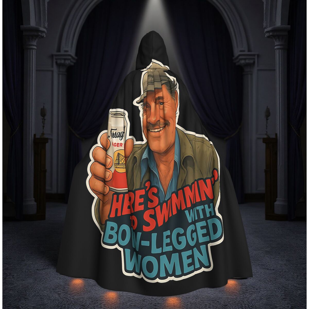 Heres To Swimmin Quint Jaws Mo - Anime Cosplay Quotes recension och pris
