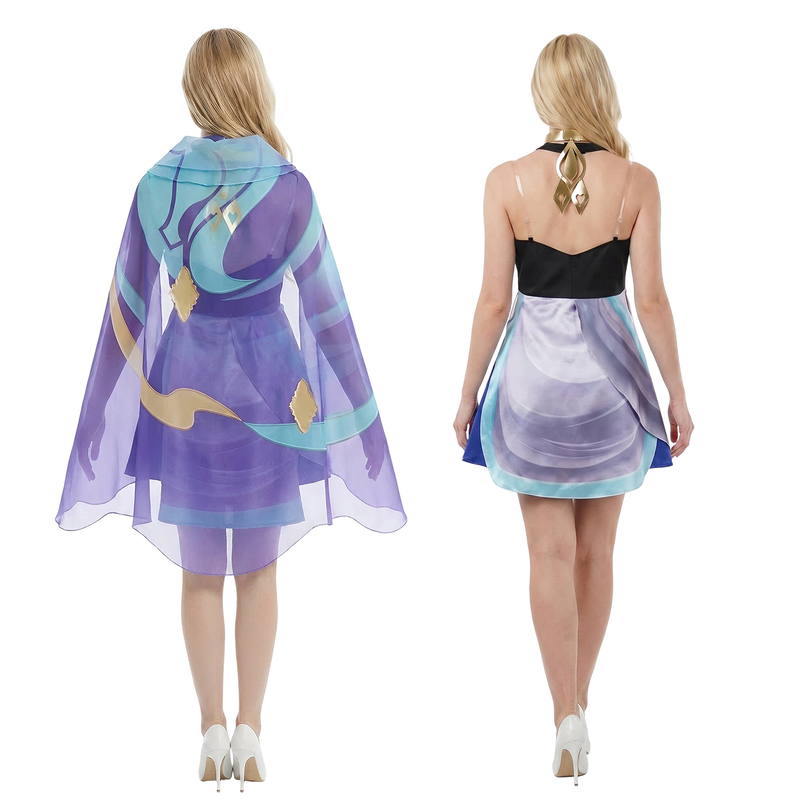Dolia Dress with Headscarf Cos - Anime Cosplay For Halloween recension och pris
