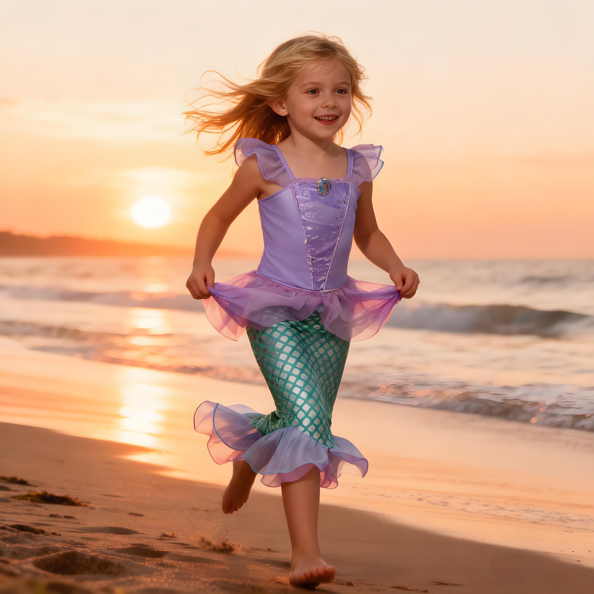 Summer Mermaid Birthday Party  - Anime Cosplay Little Girl recension och pris