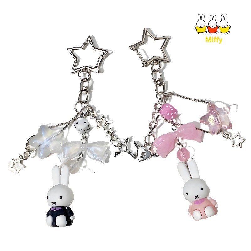 Kawaii Anime Miffy Keychain Li - Anime Cosplay Little Girl recension och pris