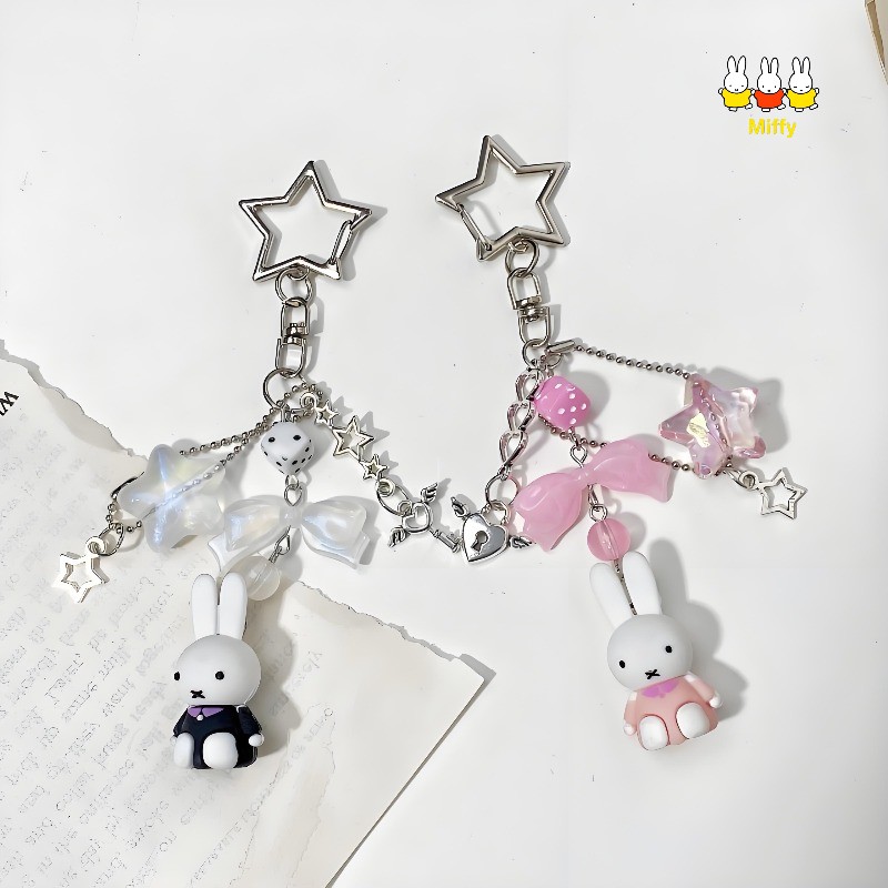 Kawaii Anime Miffy Keychain Li - Anime Cosplay Little Girl recension och pris