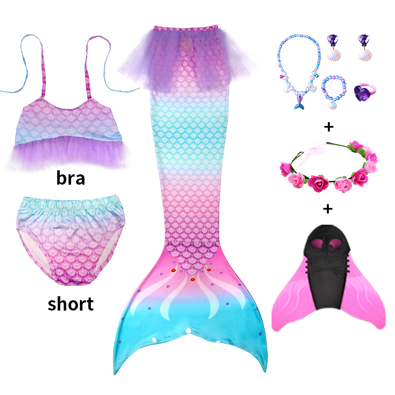 New Mermaid Tail for Girls Swi - Anime Cosplay Little Girl recension och pris