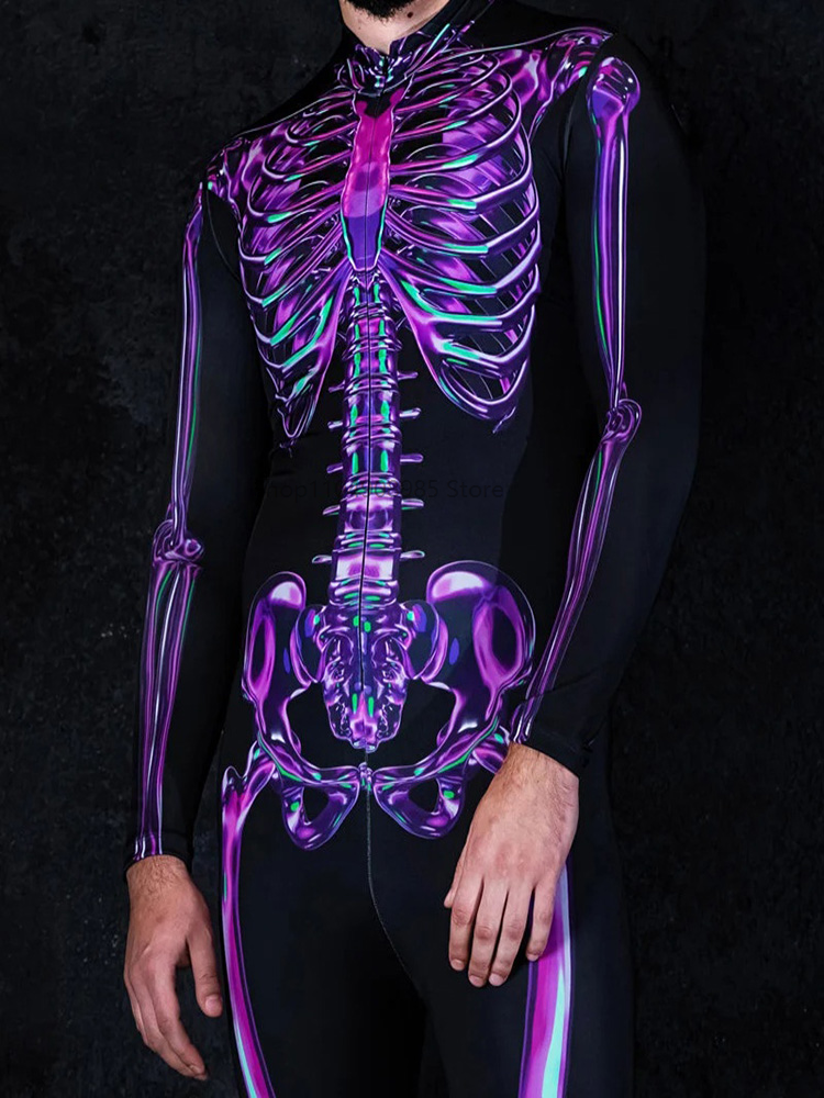 Human Skeleton Skull Zentai Su - Anime Cosplay For Couples recension och pris